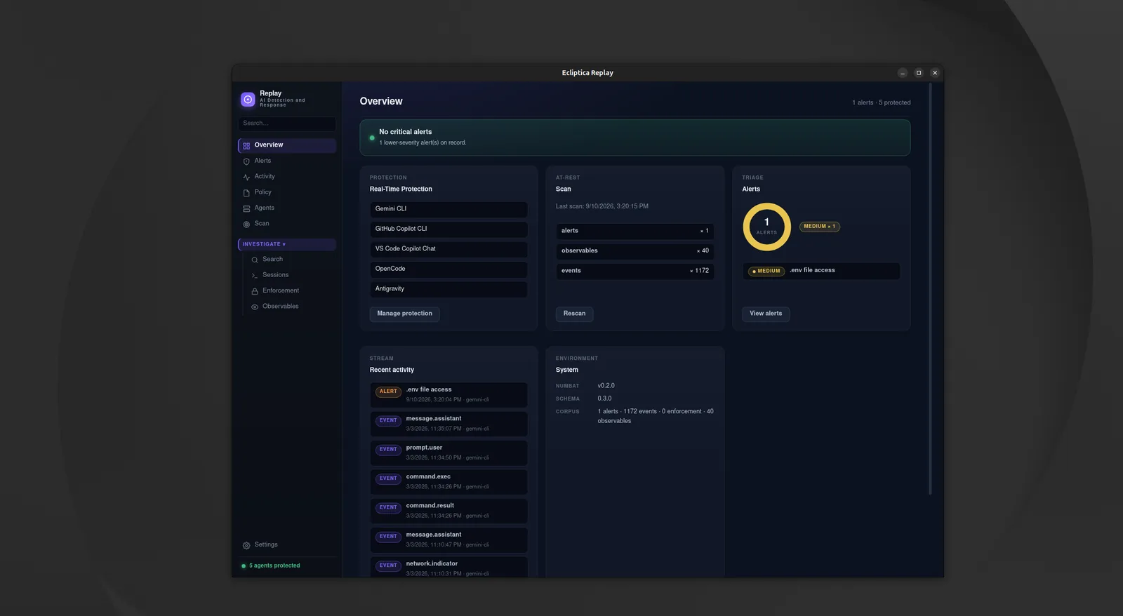 Replay Overview screen